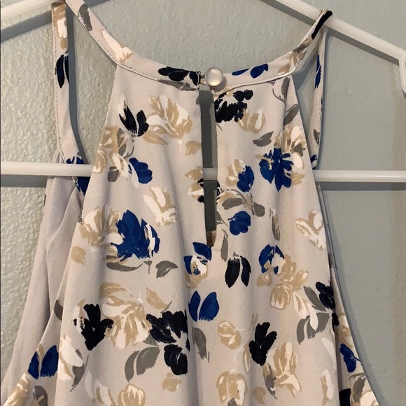 Banana Republic grey flowered dress - Picture 2 of 2